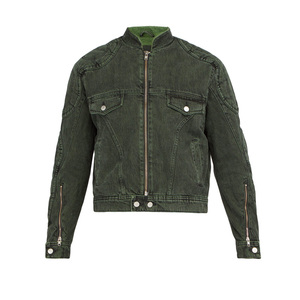 Offre Spéciale en détresse vélo mode <span class=keywords><strong>vert</strong></span> racing moto veste décontractée pour hommes veste en <span class=keywords><strong>jean</strong></span> - Product Image 4