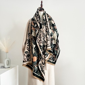 Nueva bufanda de gato bonita para <span class=keywords><strong>mujer</strong></span>, chal de Cachemira de imitación grueso con forro <span class=keywords><strong>polar</strong></span> para Otoño Invierno, ropa de abrigo cálido calentador de <span class=keywords><strong>cuello</strong></span> - Product Image 3