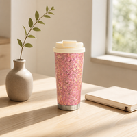 Tasse à café moderne personnalisable en titane pur, double usage, isolée, portable, avec couvercle anti-fuite, bouteille d'eau en titane
