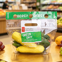 China 1,5LB transparante bedrukte plastic ziplock verpakkingstas, transparante plastic fruitverpakkingstas, op maat gemaakte ziplock zakken voor voedselverpakkingen