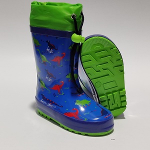 Bottes de <span class=keywords><strong>pluie</strong></span> imprimées dinosaures en gros, bottes Wellington, coloris, bottes de <span class=keywords><strong>pluie</strong></span> à col pour enfants - Product Image 3