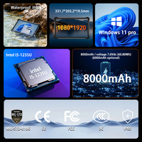 Tableta Industrial Resistente de 13 Pulgadas con Windows, I7-1255U, 5G, 1000 Nits, Legible Bajo la Luz Solar, con Teclado