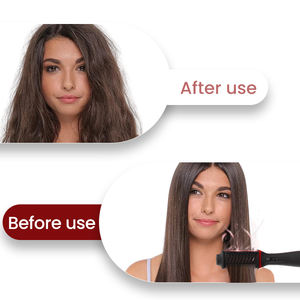 Brosse sèche-cheveux électrique 4-en-1 ionique à air chaud, volumisante, lissante, bouclante et séchante, 1200W - Product Image 5