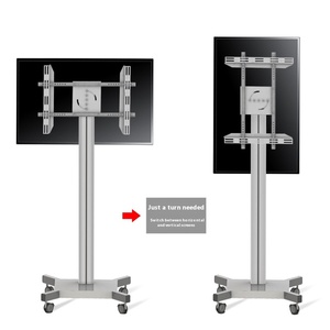 Support TV tout-en-un en alliage d'aluminium de 30 à 60 pouces Support de visualisation horizontal et vertical pour l'enseignement Support TV pour conférence - Product Image 5