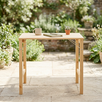 Table d'extérieur en pin radiata peu encombrante – Mobilier en bois pliable et portable pour jardin et espaces extérieurs