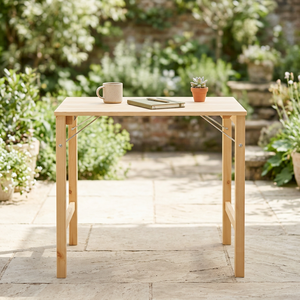 Table d'extérieur élégante et minimaliste – Meuble pliable en pin Radiata pour jardin, terrasse et balcon - Product Image 6