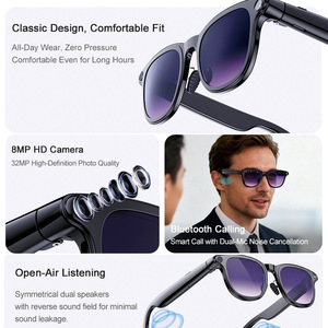 Lunettes intelligentes A2 |   Similaire à <span class=keywords><strong>Ray</strong></span>-<span class=keywords><strong>Ban</strong></span> Meta |   Appareil photo 8MP |   Assistant Traducteur IA |   Contrôle <span class=keywords><strong>de</strong></span> l'application GPT |   Interaction vocale - Product Image 2