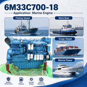 <span class=keywords><strong>Moteur</strong></span> marin d'origine SCDC Baudouin série 6M33, 515 kW, 700 ch, 1800 tr/min, 6M33C700-18 pour <span class=keywords><strong>bateau</strong></span> de pêche, <span class=keywords><strong>bateau</strong></span> de travail, remorqueur - Product Image 2