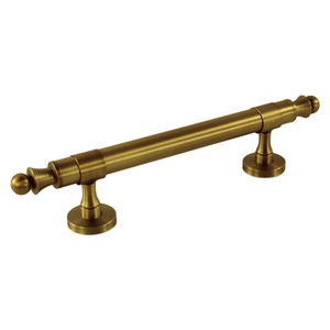 Poignée de porte en acier inoxydable, espacement des trous réglable, bronze antique, grande barre de traction, montage en surface pour portes de chambre en bois - Product Image 3