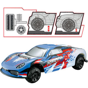Coche de Carreras de Metal a Escala 1:8 con Control Remoto de 4 Canales, Velocidad Máxima de 60 km/h, 2.4G, Absorción de Impactos, Fuerte Tracción, Juguetes de Coches RC - Product Image 6