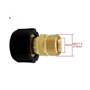 Adaptateur de raccord rapide M22 14 mâle vers 1/4" 3/8" pour nettoyeur haute pression de salle de bain, pistolet à eau haute pression, raccords de tuyaux - Product Image 3