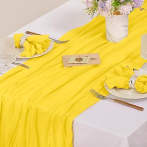 <span class=keywords><strong>Chemin</strong></span> <span class=keywords><strong>de</strong></span> <span class=keywords><strong>table</strong></span> en gaze <span class=keywords><strong>de</strong></span> coton transparente <span class=keywords><strong>de</strong></span> luxe, style européen et américain, personnalisé pour la vente en gros, idéal pour une décoration <span class=keywords><strong>de</strong></span> mariage rêveuse - Product Image 5
