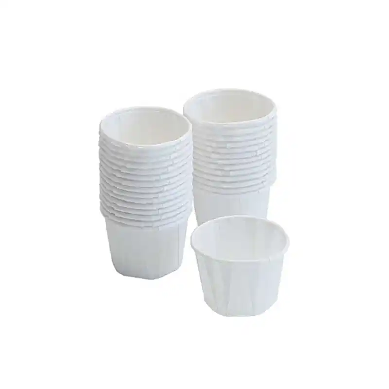 Vasos de papel desechables para medicina, pastillas para tableta, llanta enrollada ajustada de 28ml