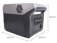 Station d'alimentation portable à charge rapide pour le camping, 1500W, 1152Wh, LiFePO4