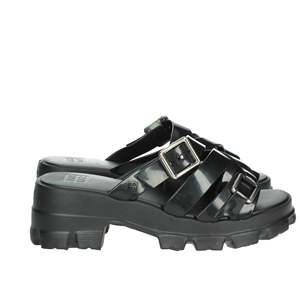 Zaxy Donna <b>Wedge</b> <b>Sandals</b> Black 39 Size <b>Platform</b> Straps Buckle Design Women's Shoes - Product Image 4