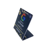 Étanche NFC QR Code Table Menu Stand SUNLAN Affichage avec 216 13.56MHz RFID pour Google Review