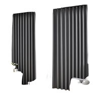 Rideaux occultants modernes à plis froncés pour salon, draperies de luxe couleur unie à plis français, traitements de fenêtre sur mesure
