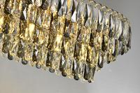 Luminaires suspendus modernes pour salle à manger, restaurant, éclairage de plafond, lustres en cristal K9 dorés de luxe