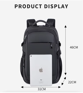 कस्टम लेजर लोगो मुद्रित लोगो सरल आकस्मिक हल्के कंप्यूटर बैकपैक बैग ग्राहक कर्मचारी उपहार लैपटॉप बैकपैक - Product Image 6