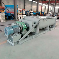 Mélangeur à double arbre pour poudre de chaux TZ, entraîné par moteur, pour machine de dépoussiérage, équipement de mélange de cendres volantes pour centrale électrique, 1000 kg