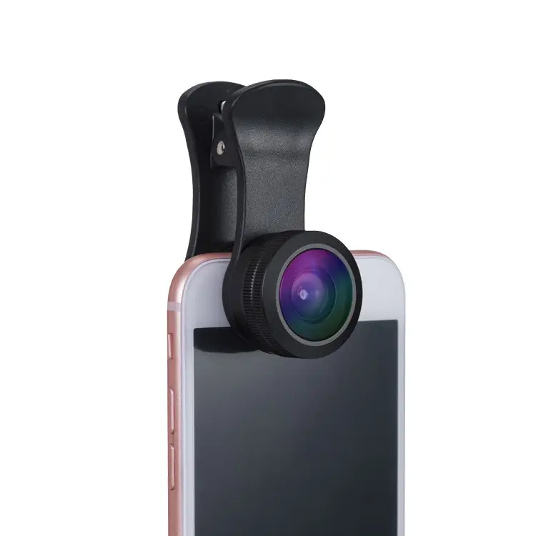 Phone Camera Lens Kite Fish Eyes Camera HD 200 Degree Lens Universal Clip Optical Glass Micro Lens for Phone