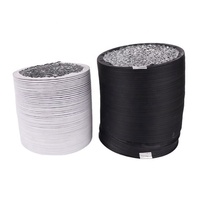 Kit de ventilation, fournisseur chinois, conduit semi-rigide flexible en aluminium, couvercle de ventilation rond en acier inoxydable 125MM