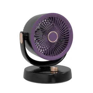 Ventilateur de table pliable USB portable avec batterie rechargeable et lumière LED intégrée