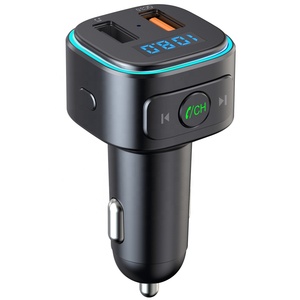 Agetunr เครื่องส่งสัญญาณในรถยนต์ T46Q ร้อนเครื่องเล่น MP3 18W QC3.0ชาร์จเร็ว <span class=keywords><strong>USB</strong></span> คู่บลูทูธ5.0เครื่องเสียง FM ชุดแฮนด์ฟรี - Product Image 1