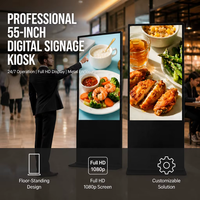 Pantalla Digital Interior con Marco Metálico de 32 Pulgadas, Video Wall Full HD 1920x1080 para Centros Comerciales y Centros Gubernamentales