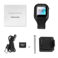 Pelacak GPS 4G Navigasi GPS LBS Jam Tangan Anti Rusak SOS IP67 Tahan Air Karet/Plastik Gelang Pemantau Tahanan Aplikasi Gratis