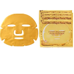 Benutzer definierte koreanische 24 Karat Gold Bio Hautpflege Whiten Hydrat ing Crystal Collagen Gel Golden Sheet Gesicht Gesichts masken