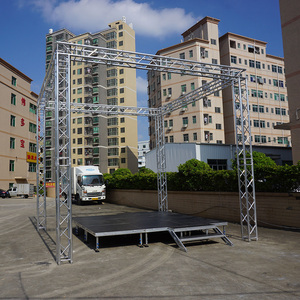 Height Adjustable Mobile Aluminum Outdoor Event Stage with Wood Frame Lightweight Design Easy Assembly & CE Certified - Product Image 6