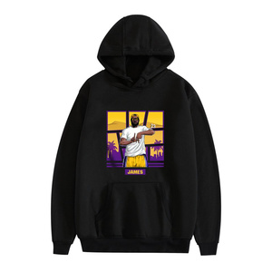 Sweat à capuche pour hommes hip-hop de haute qualité sweat à capuche surdimensionné pull-over brodé imprimé personnalisé vente en gros - Product Image 6