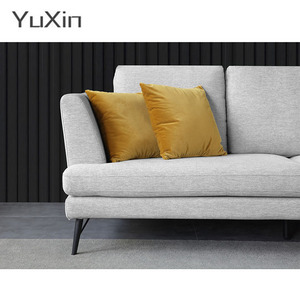 โซฟา3-2ที่นั่งสไตล์อิตาลีผ้าสักหลาดหรูหราพร้อมโซฟากำมะหยี่ - Product Image 3