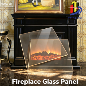 Plaque de verre de sécurité industrielle en céramique transparente, rectangulaire <span class=keywords><strong>sur</strong></span> <span class=keywords><strong>mesure</strong></span>, <span class=keywords><strong>pour</strong></span> poêle à <span class=keywords><strong>bois</strong></span>, épaisseur 3mm-5mm, <span class=keywords><strong>pour</strong></span> foyer - Product Image 1