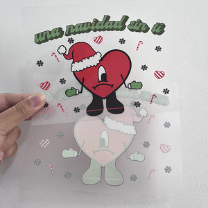 Impresión de impresión de pantalla DTF, impresión personalizada de película transparente, pegatinas de planchado, diseños de transferencia de prensa de calor para camisetas - Product Image 4