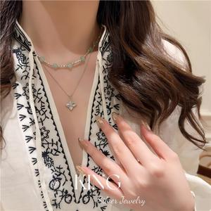 Collier en argent King Silver Jewelry avec perles et pierres naturelles, design géométrique, pour femme, à porter au quotidien - Product Image 5