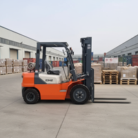 Chariot élévateur diesel KaiDa CPD 2WD avec mât à trois sections, capacité tout-terrain, capacité de 3500 kg, hauteur de levage de 6000 mm
