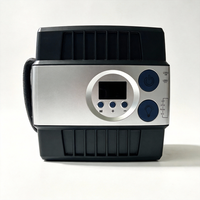 Compresseur d'air portable de poche avec batterie au lithium et prise d'alimentation 12V pour voiture, idéal pour le gonflage d'urgence des pneus en voyage.