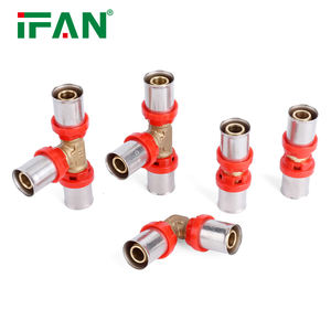 IFAN Usine Grossiste Raccord à Sertir en Laiton Égal Type <span class=keywords><strong>TH</strong></span>/U, Raccord à Compression en Laiton, Coude, Té, Manchon pour Tubes PEX - Product Image 4