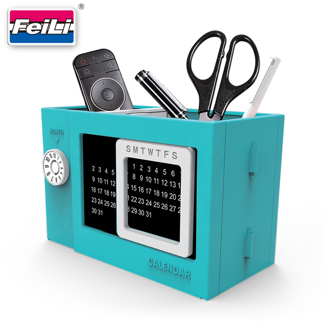2021 Multi-Function Pen Holder for Kids and Adult With Phone Stand and Calendar 3 in 1 Office Supply Kit Stationery