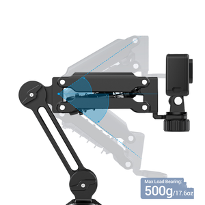 Bras de suspension à ventouse électrique de 5 pouces avec double ressort et amortissement hydraulique pour stabilisateurs <span class=keywords><strong>DJI</strong></span> Osmo Pocket 3/<span class=keywords><strong>GoPro</strong></span>/X3/X4/X5 - Product Image 1