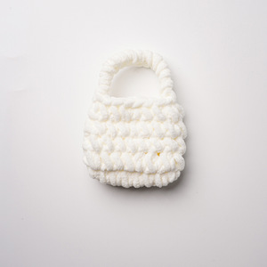 Poignée de sac tressée miniature tricotée à la main, accessoire de sac DIY, en polyester couleur unie, pour le rangement des écouteurs - Product Image 3