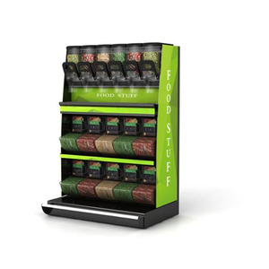 Ecobox siêu thị Pick và mix kẹo Hiển thị lịch thi đấu Gondola kim loại kẹo giá cho cửa hàng bán lẻ - Product Image 3