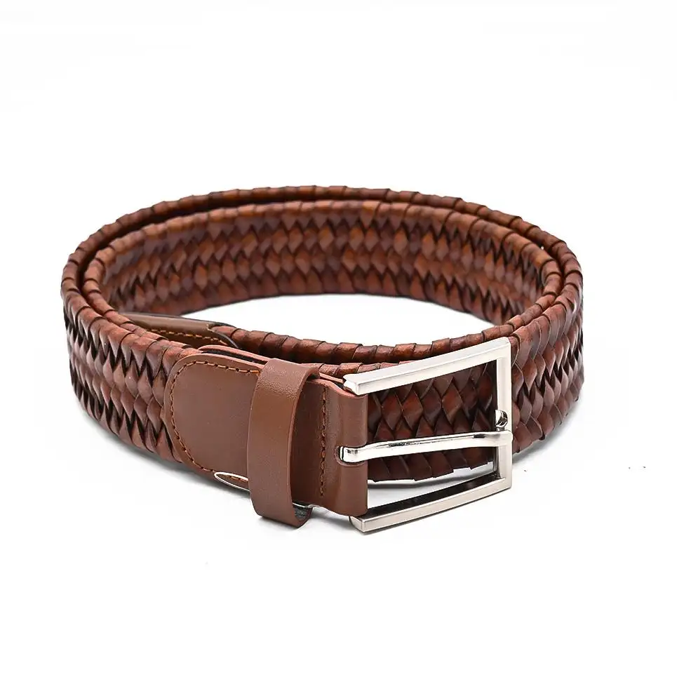 Custom Genuine Leather Belts for Men Needlepoint Belt with Buckle Classical Luxury Men Belts