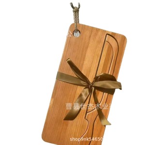 Juego de tablas de cortar de madera con cuchillo, rectangular, multifuncional, para uso en la cocina, hecho en Heze, Shandong, para cortar pan y tostadas - Product Image 1
