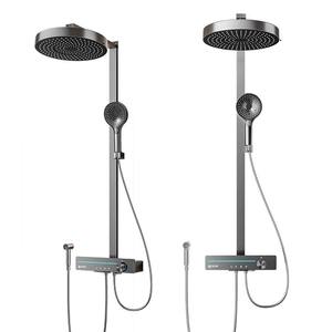 Juego de Ducha YP-2509 Redondo Moderno Termostático con Acabado Cromado, Posición Oculta y Pantalla de Temperatura - Product Image 3