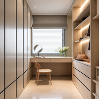 Zunteng Masterful Niche de vanité flottante intégrée à LED pour suite de direction, chambre d'hôtel, espace de vie et aménagement décoratif