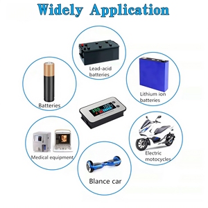 Máy kiểm tra pin 7-100V chống nước IPX7, Máy theo dõi dung lượng pin xe golf RV, Vôn kế pin hàng hải có đồng hồ đo nhiệt độ & báo động - Product Image 6
