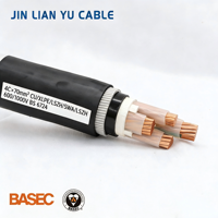 Câble d'alimentation industriel LSZH SWA pour la construction, cuivre sans oxygène XLPE basse tension 1 KV, gaine PVC résistante à la chaleur 90°C, conforme ROHS